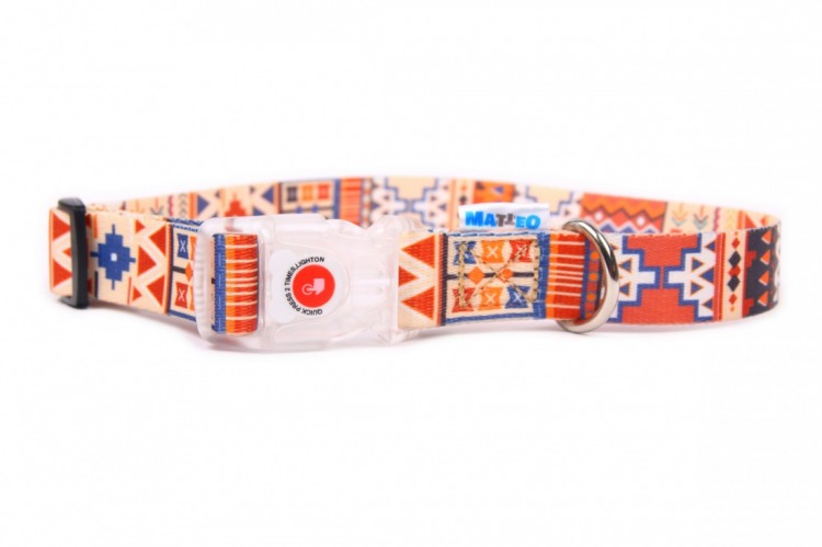 Obroża Klamra LED - Boho